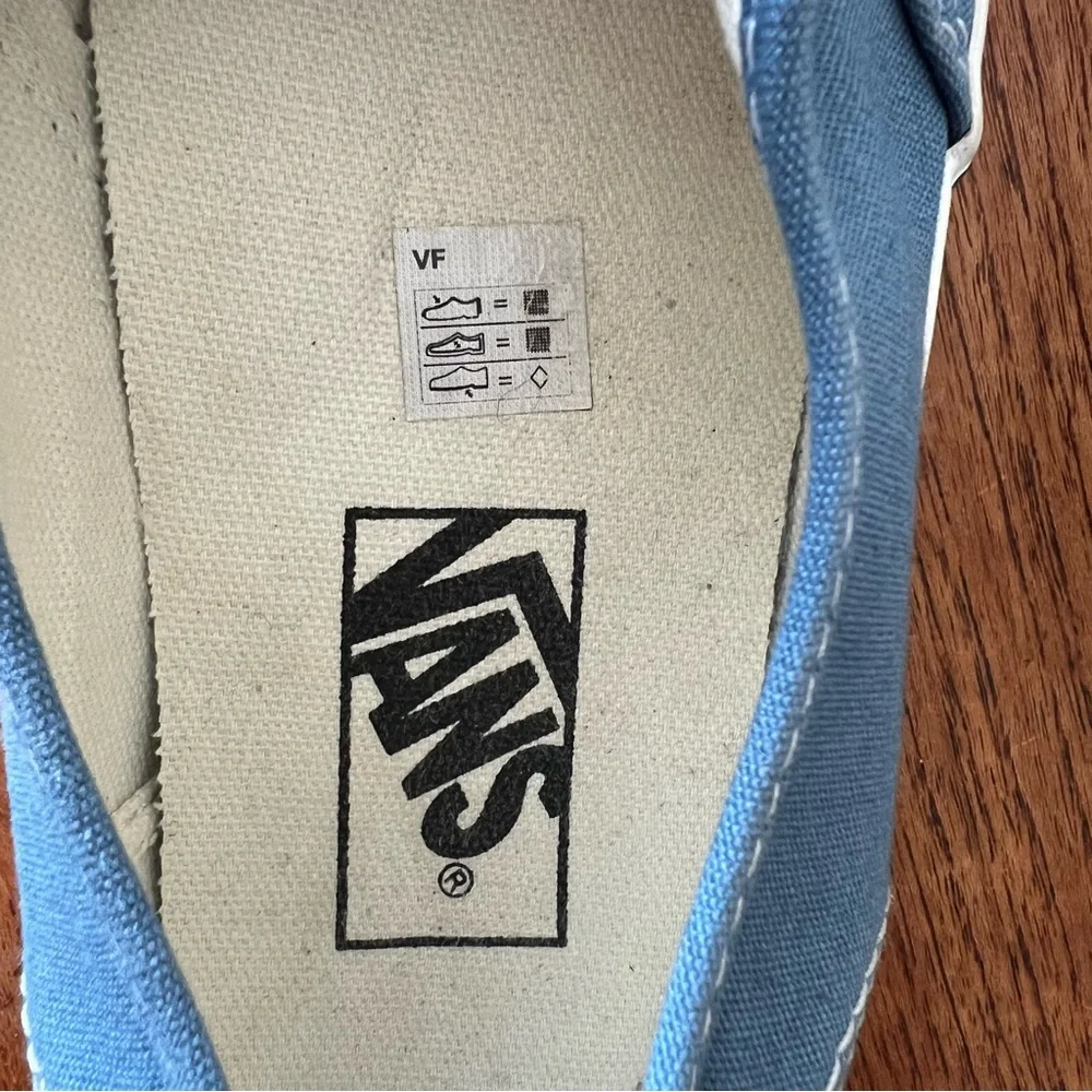 Vans Sky Blue Lace-Up Sneakers 8.5 41 - Picture 12 of 12
